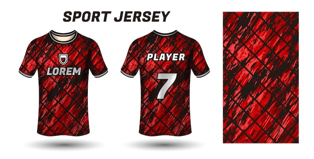 Sport jersey ontwerp stof textiel sjabloon