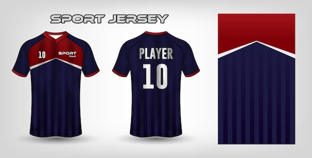 Sport jersey ontwerp stof textiel sjabloon