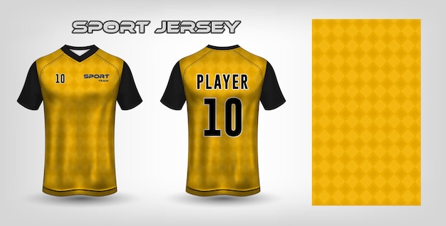 Vector sport jersey ontwerp stof textiel sjabloon