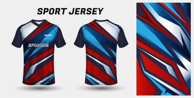 Sport jersey ontwerp stof textiel sjabloon