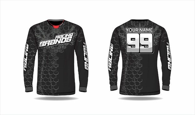 Sport jersey ontwerpconcept