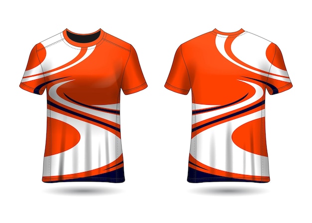 Sport jersey ontwerpsjabloon voor teamuniformen vector