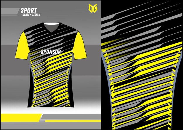 Sport jersey pattern background design vector