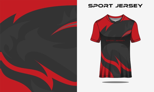 Sport jersey red and gray