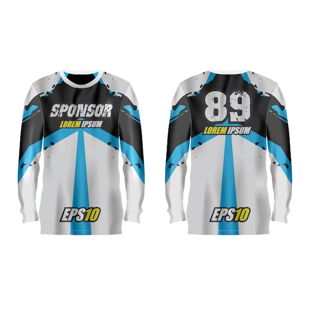 Premium Vector | Sport jersey set template