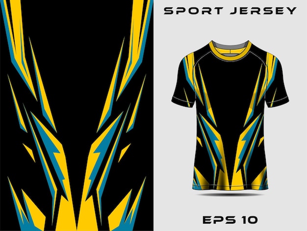 Sport jersey sjabloon race jersey ontwerp voetbal jersey