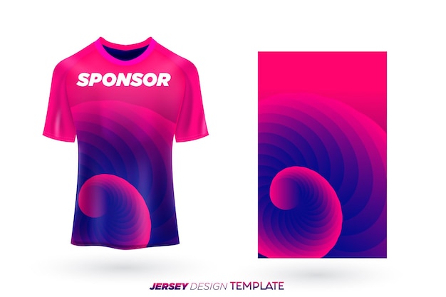 Sport jersey sjabloon sport t-shirt ontwerp