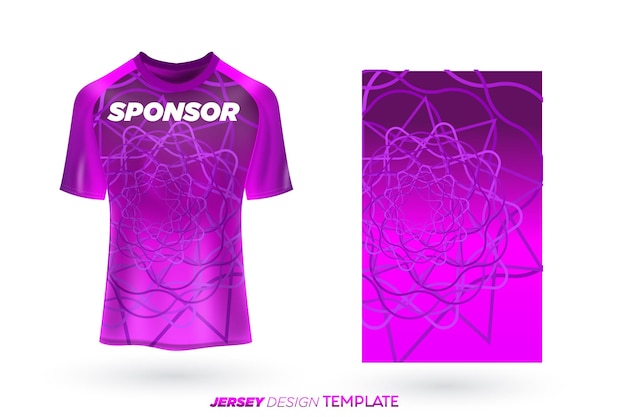 Sport jersey sjabloon sport t-shirt ontwerp