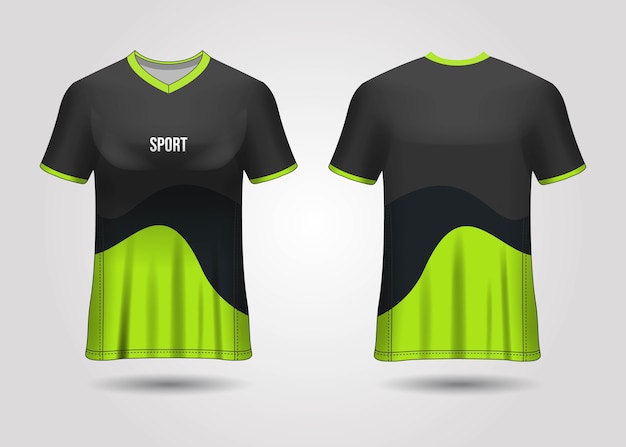 Sport jersey sjabloonontwerp