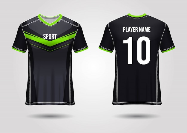 Sport jersey sjabloonontwerp