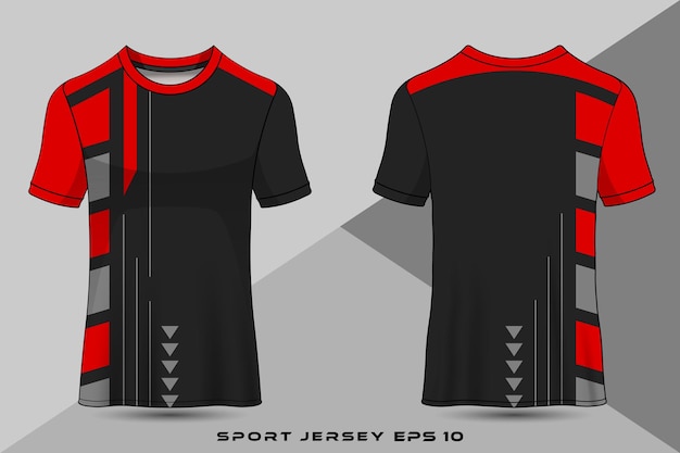 Vector sport jersey sjabloonontwerp