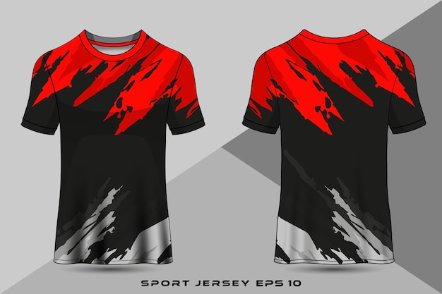 Vector sport jersey sjabloonontwerp