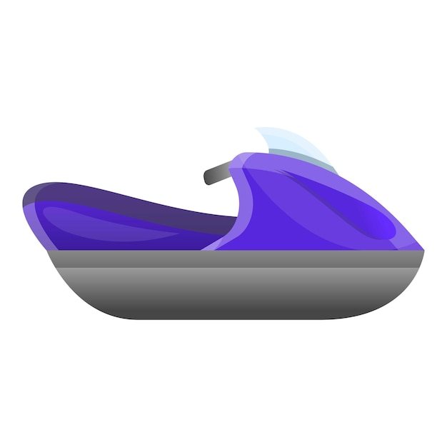 Иконка спортивного гидроцикла Мультфильм о векторной иконке спортивного гидроцикла для веб-дизайна, выделенной на белом фоне
