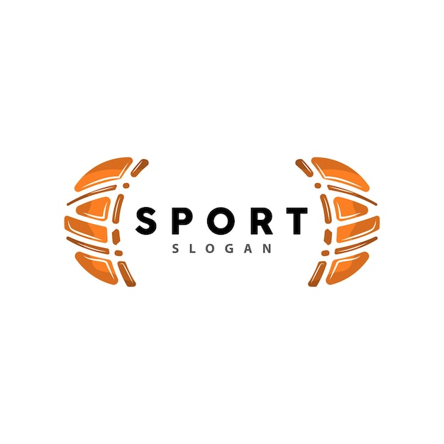 Sport Logo Basketbal Logo Vector Eenvoudig Minimalistisch Ontwerp Pictogram Symbool Illustratie