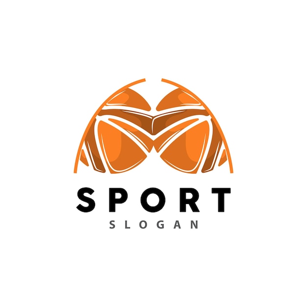 Sport Logo Basketbal Logo Vector Eenvoudig Minimalistisch Ontwerp Pictogram Symbool Illustratie