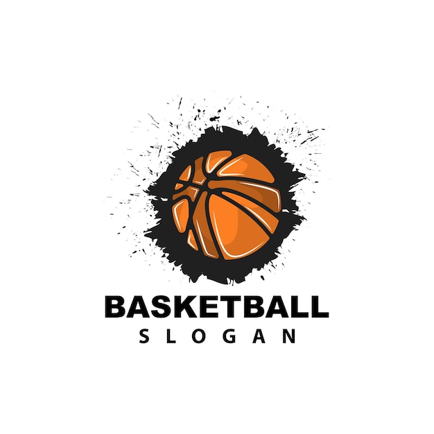 Sport Logo Basketball Logo Vector Simple Minimalist Design Icon Symbol Illustration