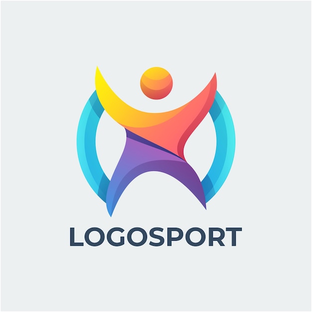 Sport logo colorful design