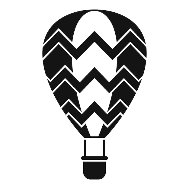 Vector sport luchtballon pictogram eenvoudige illustratie van sport luchtballon vector pictogram voor webdesign geïsoleerd op een witte achtergrond