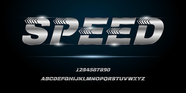 Sport modern futuristic alphabet font. typography urban style fonts for technology, digital, movie logo design