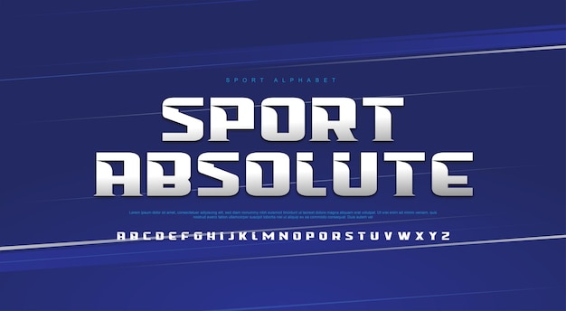 Sport moderne alfabet lettertype typografie sportieve stijl lettertypen voor uw merk