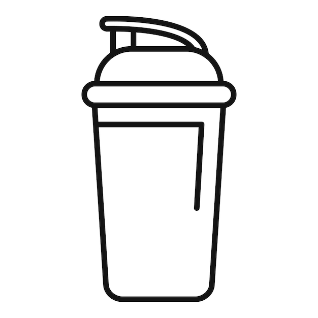 sport nutrition shaker icon outline style