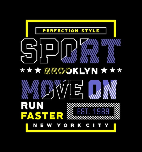 Sport ny city design typography tee shirt graphics vectors