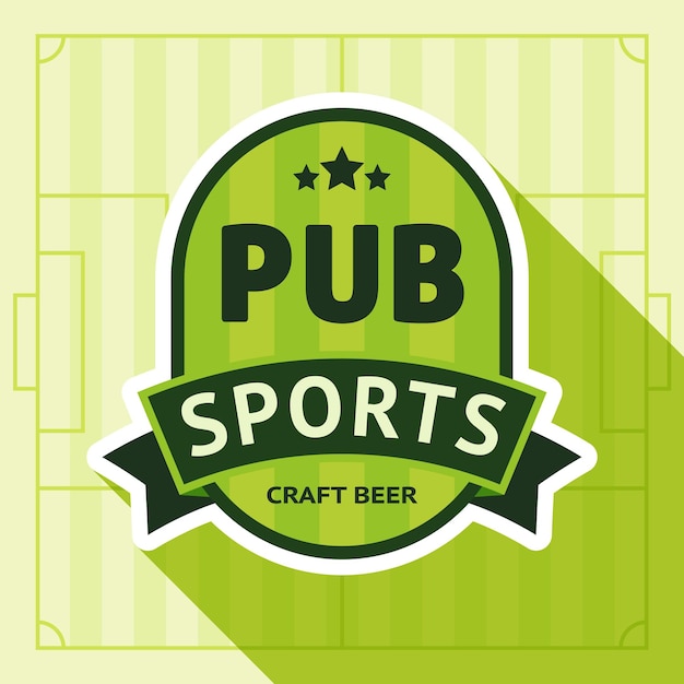 Vector sport pub badge