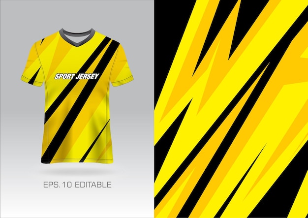 Sport Racing Jersey Design Template for Team Uniform Vector