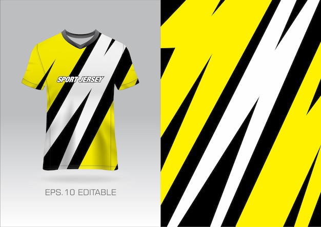 Sport Racing Jersey Design Template for Team Uniform Vector