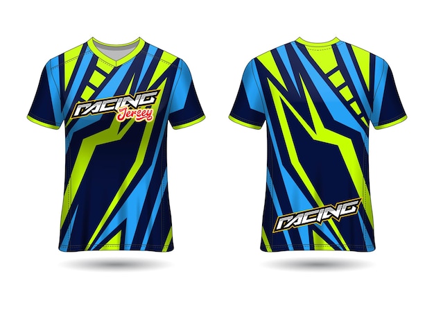 Sport Racing Jersey ontwerpsjabloon voor teamuniformen