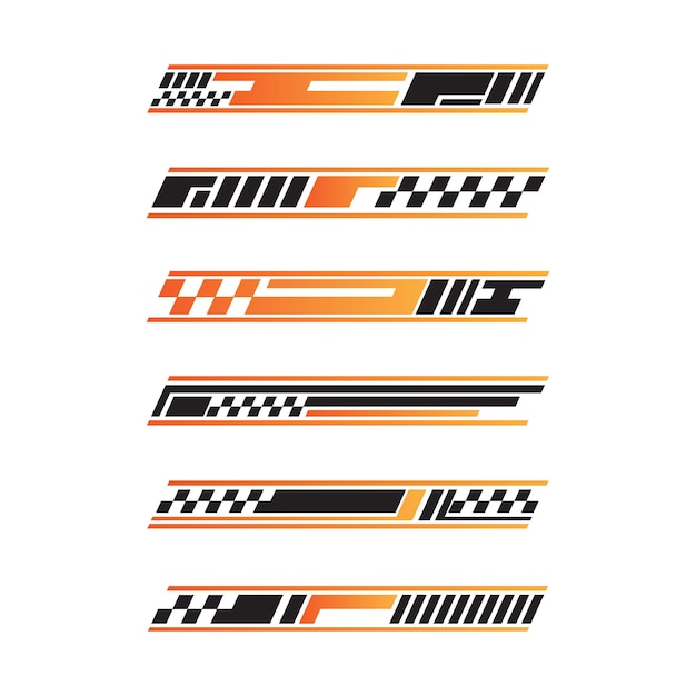 Sport racing stripes car stickers modification body speed and drift vinyl decal for car bike and tr