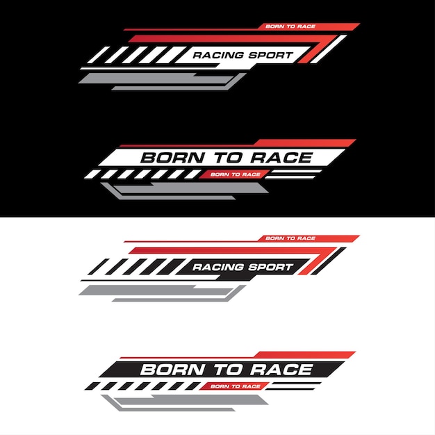 Sport racing stripes car stickers modification body speed and drift vinyl decal templates