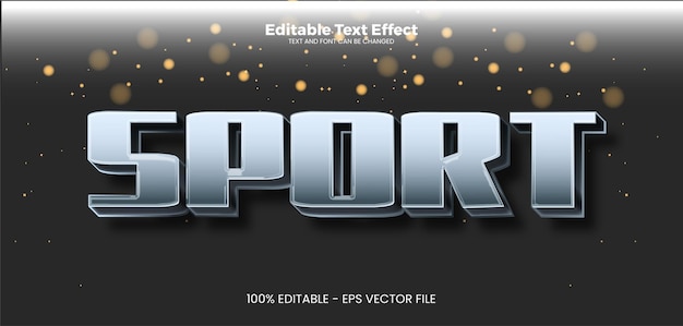 Vector sport racing style editable text effect in modern trend style