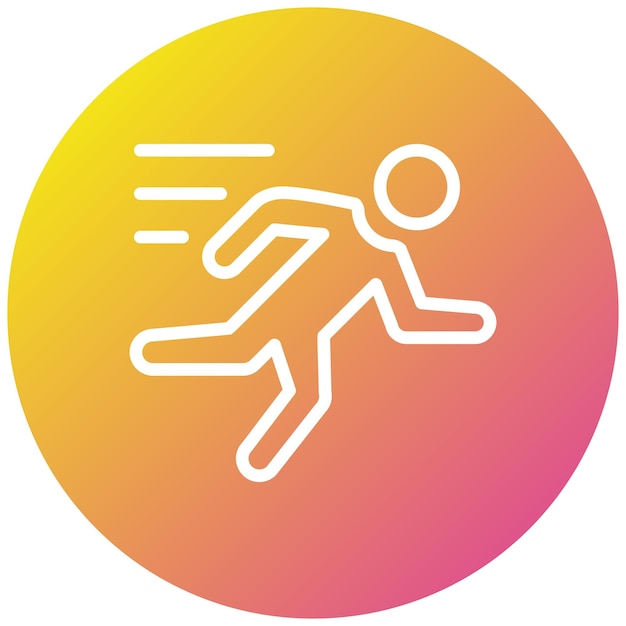 Sport run Vector Icon Design Illustratie