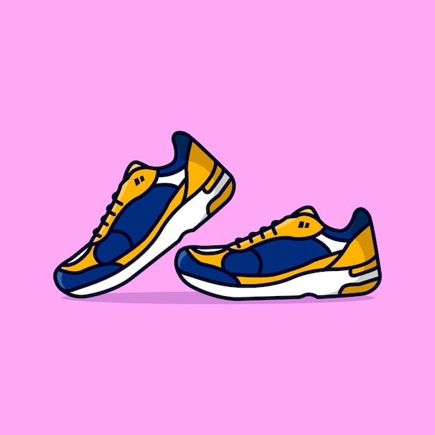 Sport shoes illustration