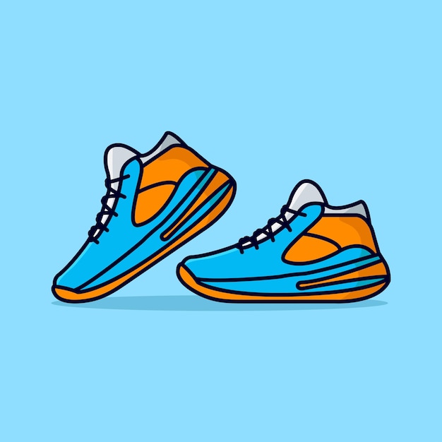 Sport shoes illustration