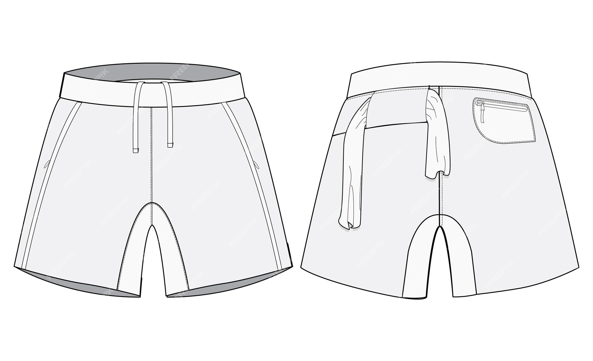 Premium Vector | Sport shorts vector illustrator design template