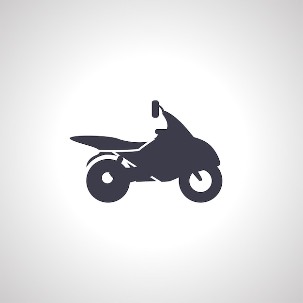 Icona di scooter di stile sportivo icona di bicicletta isolata
