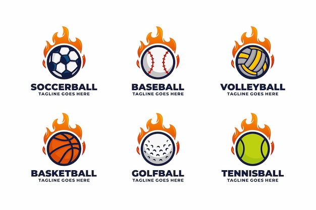 Sport team logo set