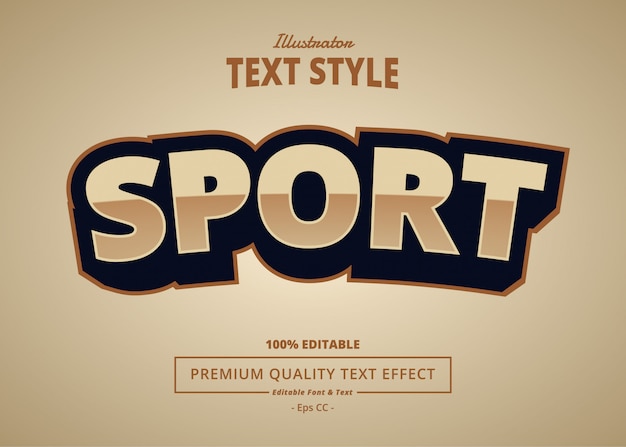 Sport text effect