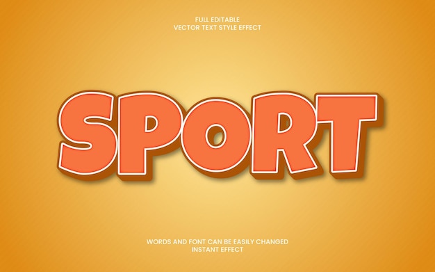 sport text effect