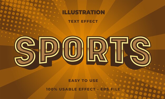 Sport text effect