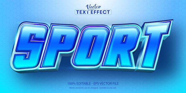 Sport text, sport style editable text effect