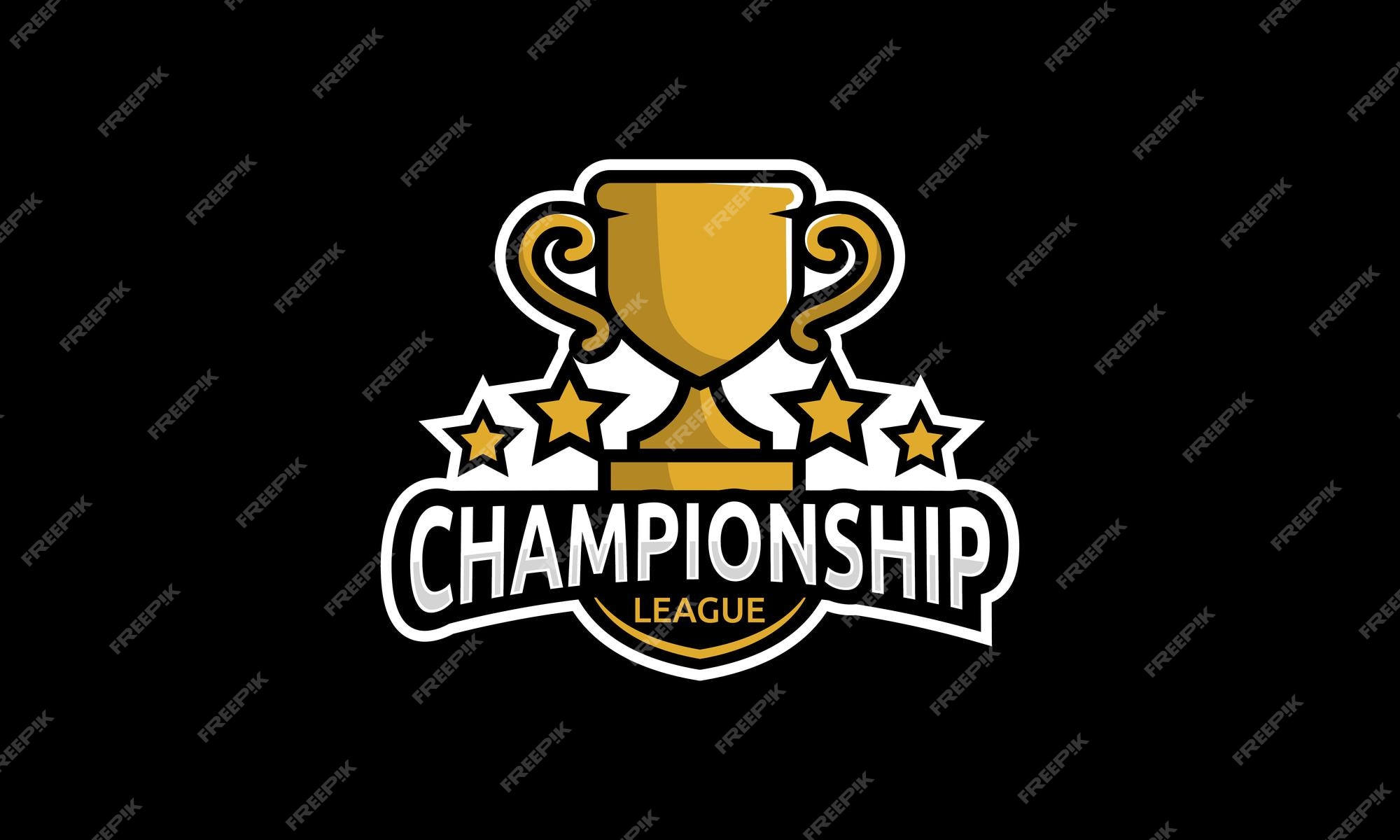 Tournament championship logo vector. Trophy logo 13168359 Vector Art at  Vecteezy