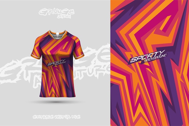 Sport trui ontwerp vector Sport ontwerp voor voetbal racing gaming trui Vector