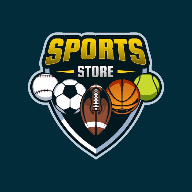 Sport winkel logo vector bewerkbare ontwerpsjabloon