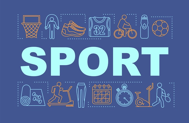 Sport word concepts banner