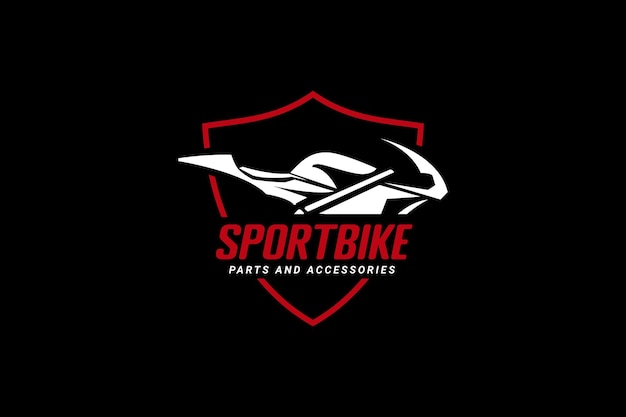 Иллюстрация векторной иконки логотипа спортивного мотоцикла
