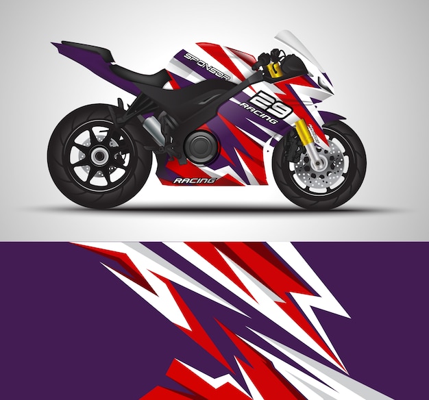 Sportbike moto motorsport e design adesivo in vinile