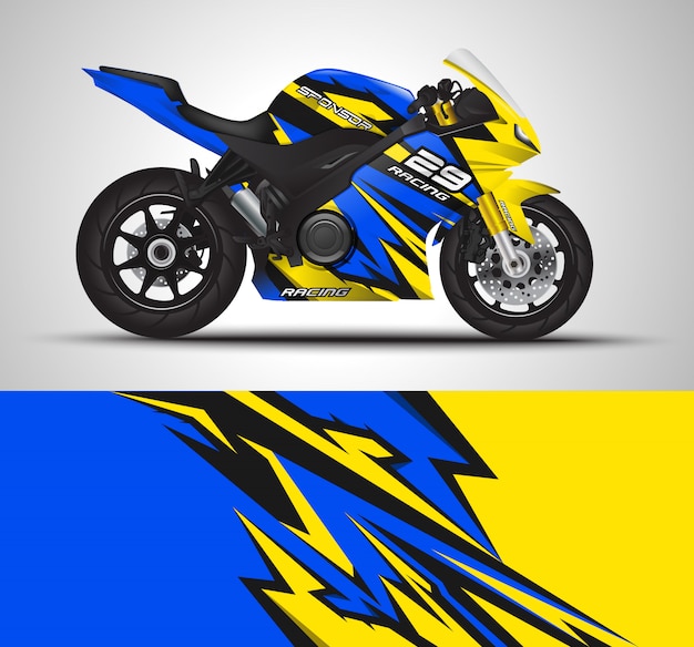 Sportbike moto motorsport e design adesivo in vinile